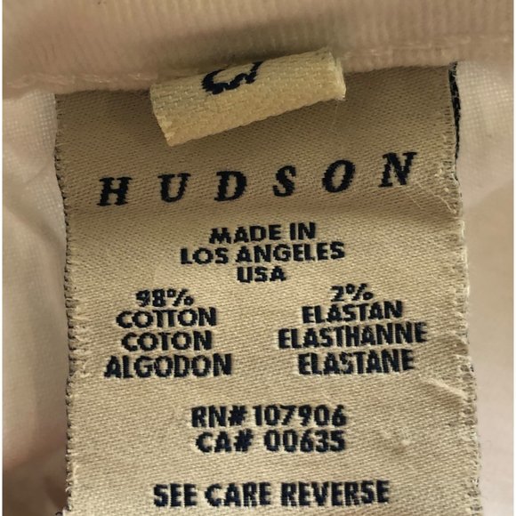 Hudson White Skinny Ankle Jeans - 27 - Picture 8 of 9